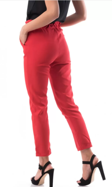 Pantaloni casual dama cu cordon